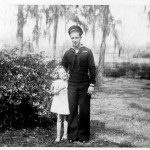 "Uncle AD escaped from a sinking submarine in the European theater during WWII. That's Aunt Sue next to him before he shipped off."