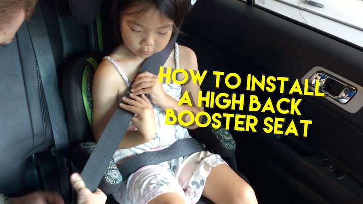Booster Seats How To Properly Install A High Back Seat Life S Swell - How To Secure Booster Car Seat
